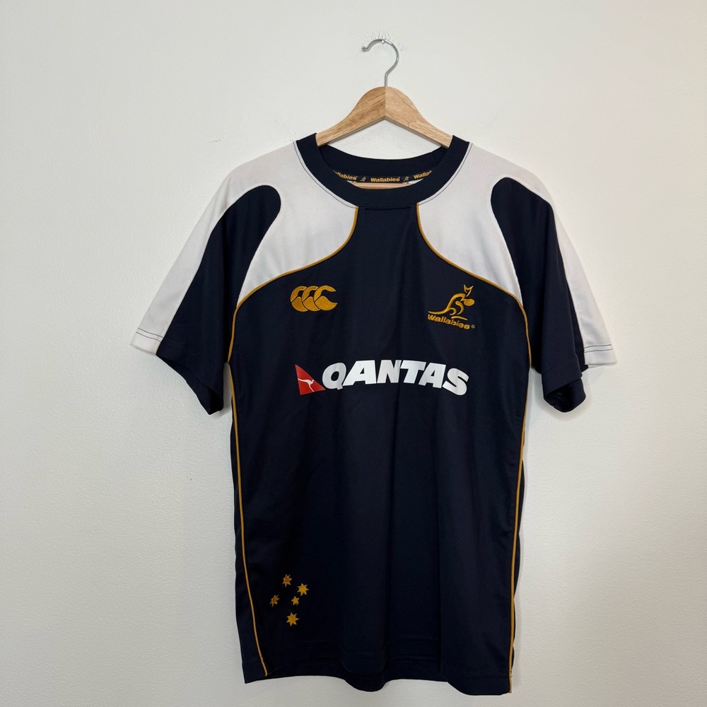 Australia National Rugby Team Wallabies Qantas Jersey size xs in navy